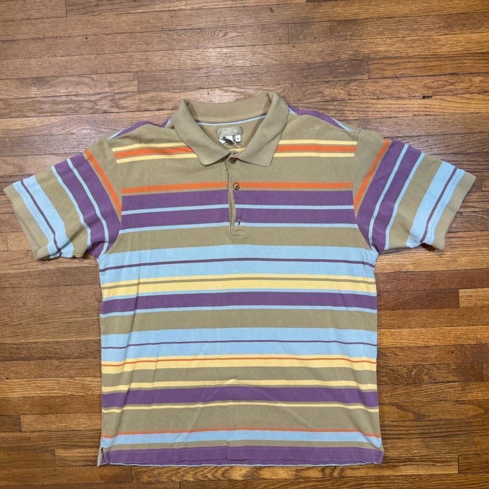 Vintage The Territory Ahead Multicolor Striped Polo